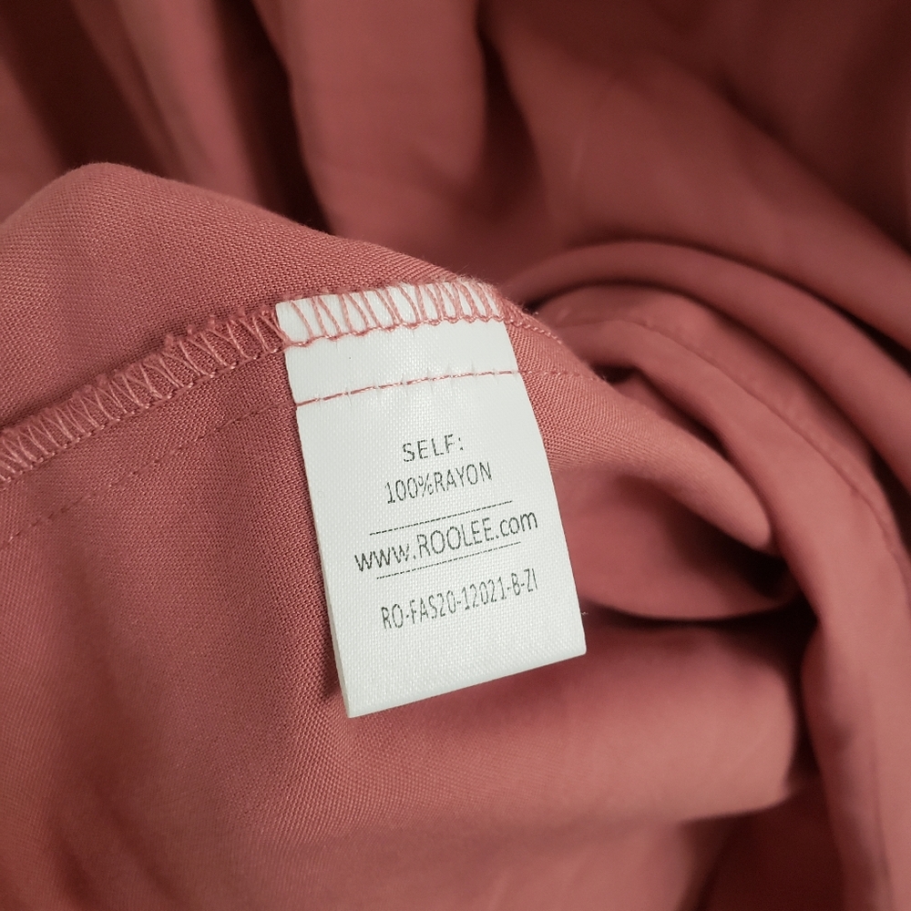 Roolee Maternity Breastfeeding Dress with Invisible Zippers New XL Pink + Flowy - Picture 3 of 4